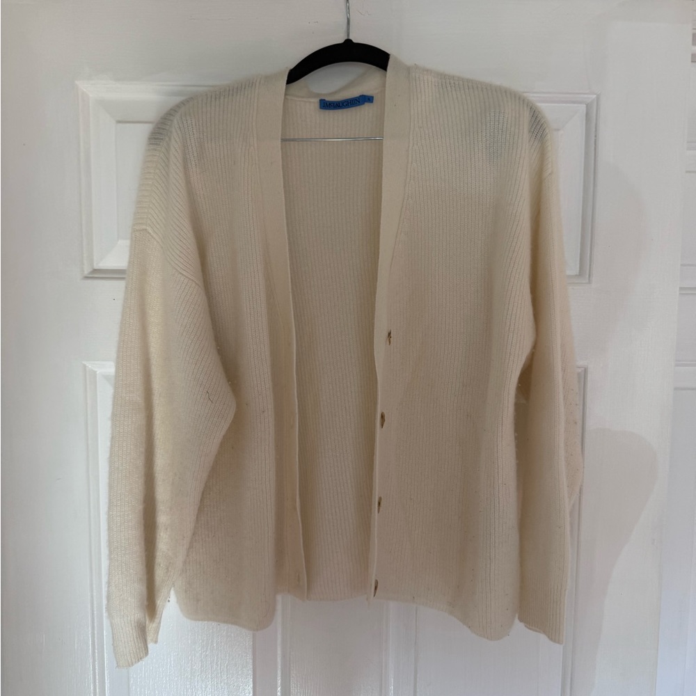 Elegant Cream Cardigan Sweater